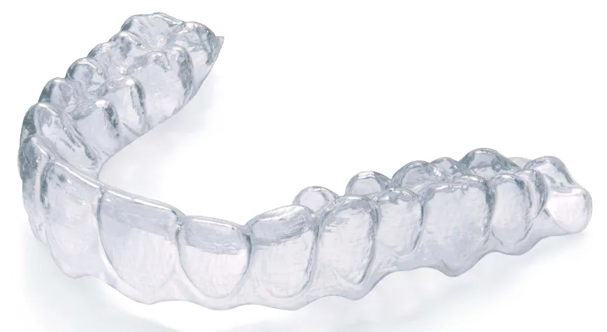 Transparent clear aligner tray