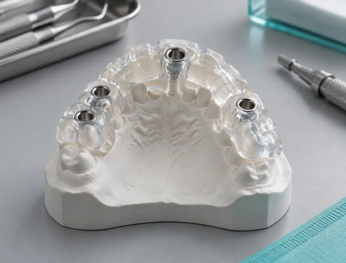 Surgical guide CAD planning at COSMODENTAL DESIGNS